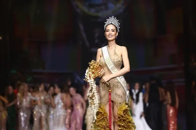 Nguyễn Đình Như Vân of Vietnam crowned Miss Global 2025 at MCC Hall in Thailand