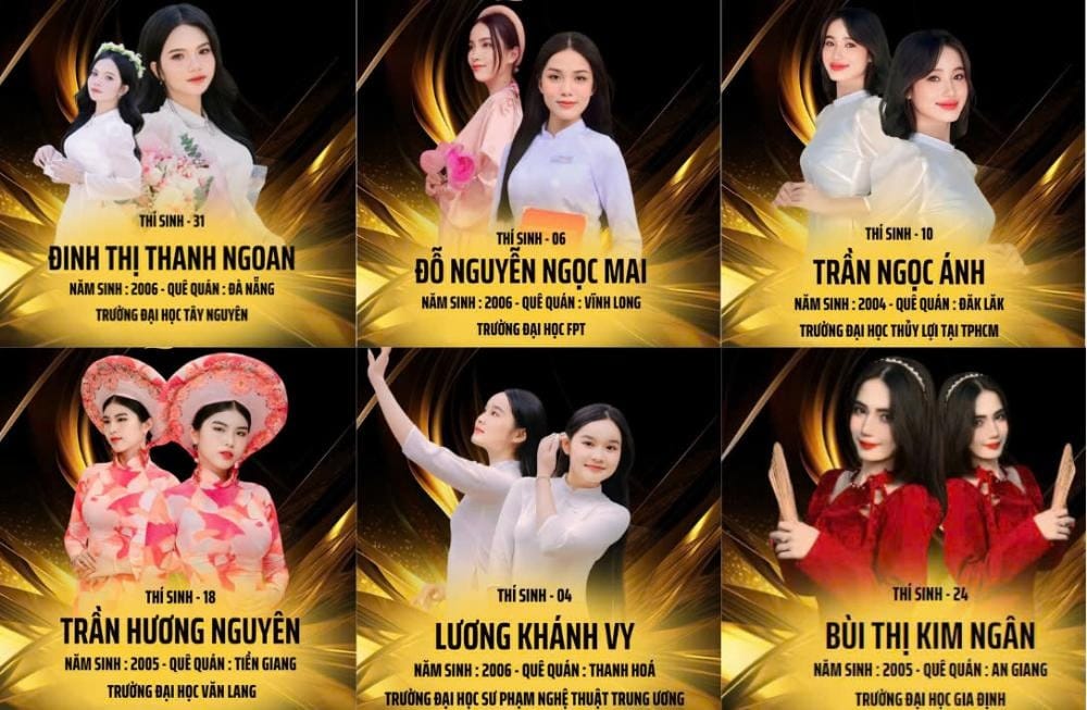 Thí sinh tại vòng sơ tuyển Hoa hậu Di sản Áo dài Việt Nam