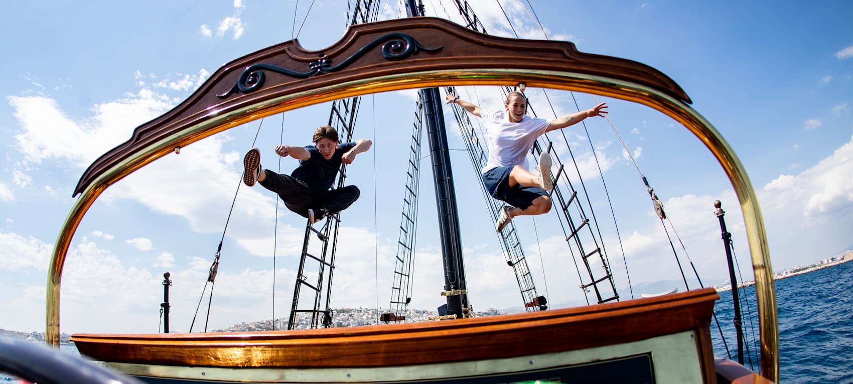 Parkour on the Waves – Red Bull Art of Motion 2021 Athletes Performing on a Ship Deck