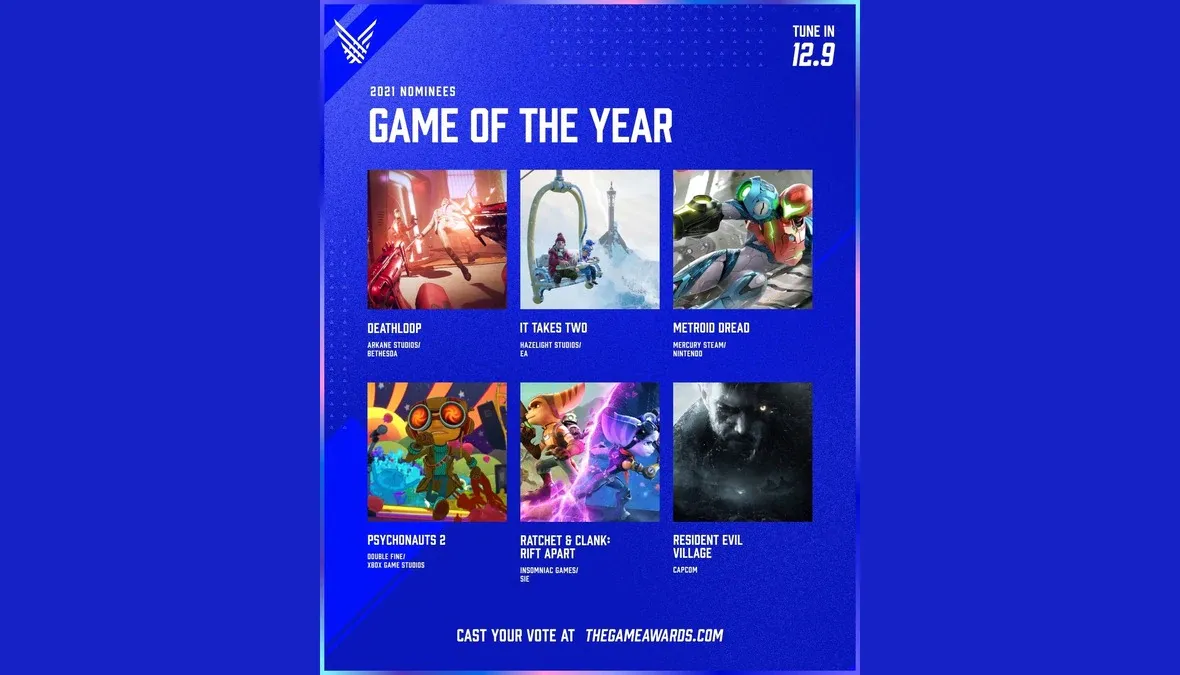 Vote for The Game Awards