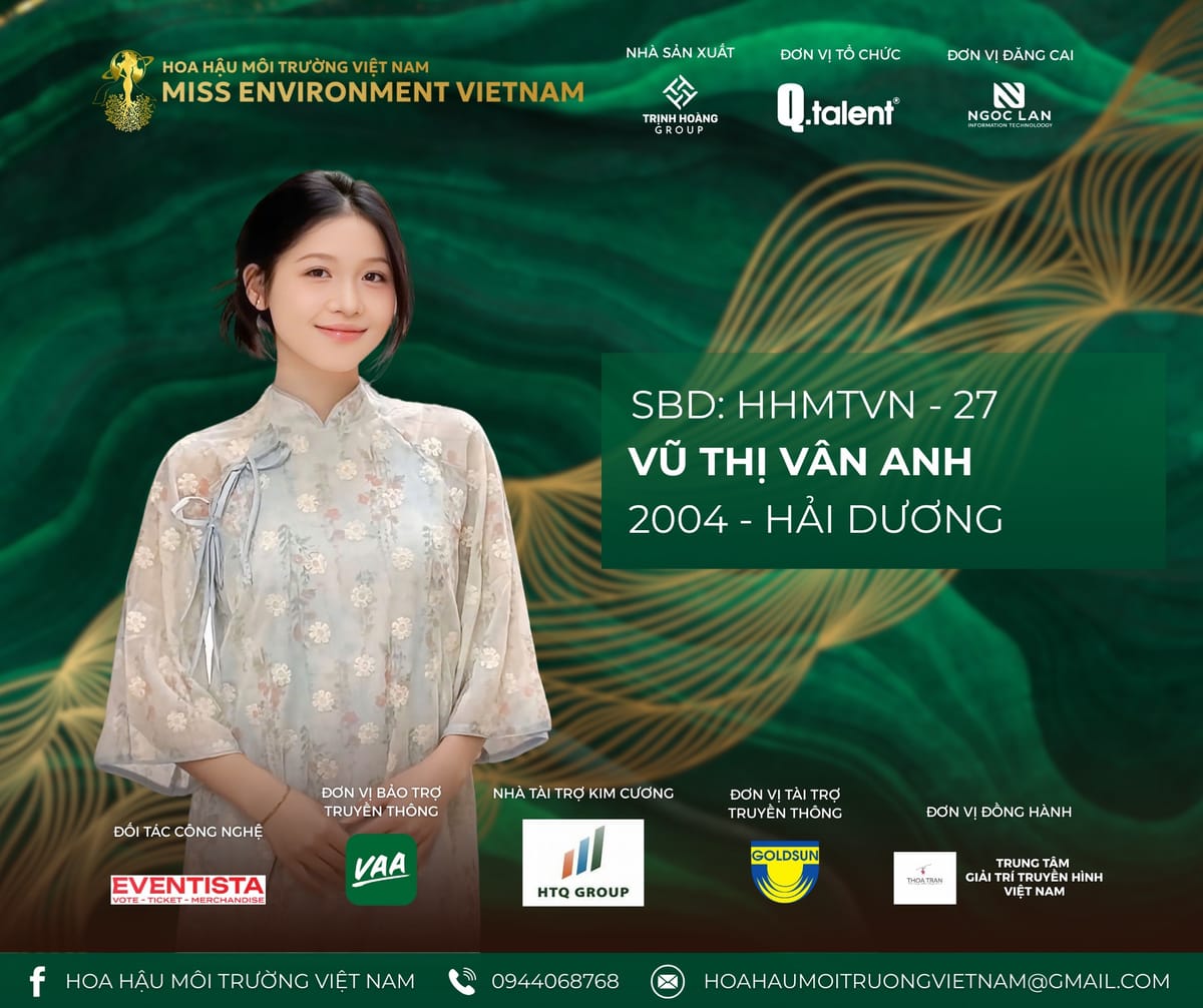 HOA HẬU MÔI TRƯỜNG VIỆT NAM 2025