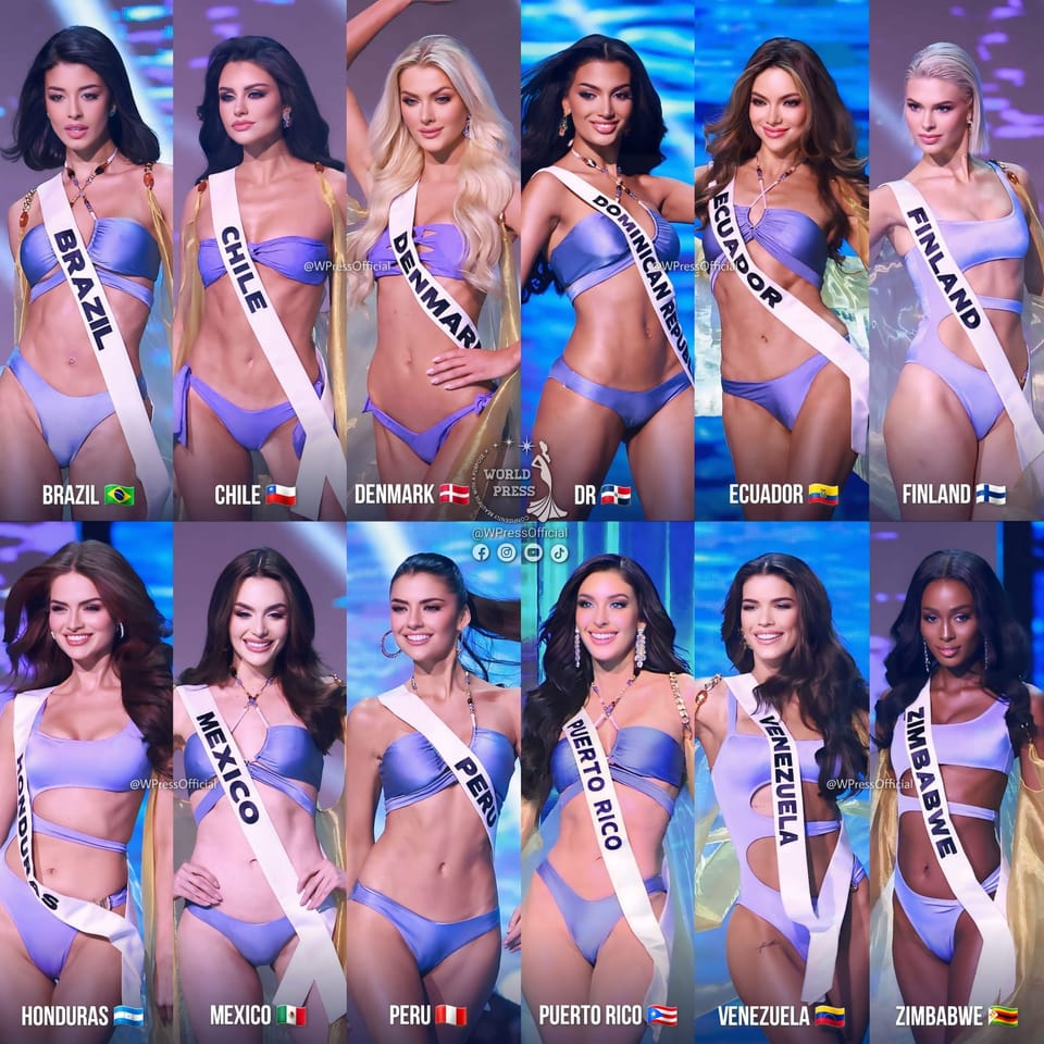 Miss Universe 2024 👑: Top 12 Shine with Global Beauty and Power