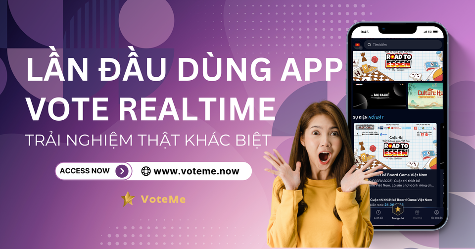 “Lần đầu dùng một app bình chọn realtime — cảm giác khá khác biệt”