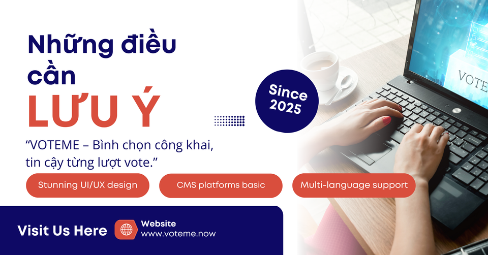 Chọn nền tảng bình chọn cho cuộc thi online: những điều cần lưu ý